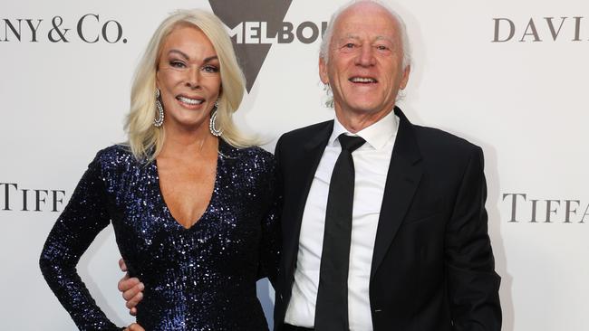 National Gallery Victoria red carpet. Janet Roach and Sam Gance. Picture: Ian Currie