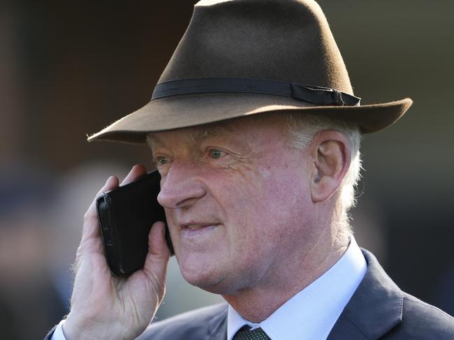 ASCOT, ENGLAND - OCTOBER 19: Willie Mullins poses during Qipco British Champions Day at Ascot Racecourse on October 19, 2024 in Ascot, England. (Photo by Alan Crowhurst/Getty Images)