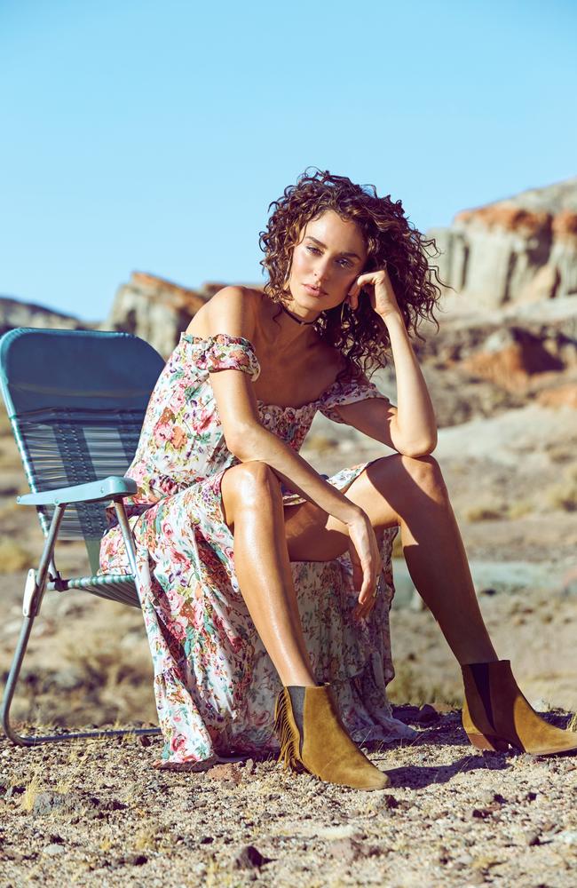 Nicole Trunifo stars in Byron Bay label Auguste’s latest campaign. Picture: Trevor King