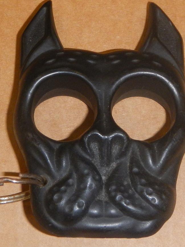 The knuckle-duster keyring. Credit: NSW Police