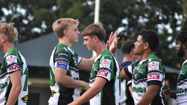 Meninga Cup semi-final action between the Ipswich Jets and Townsville Blackhawks. Saturday April 15, 2023.