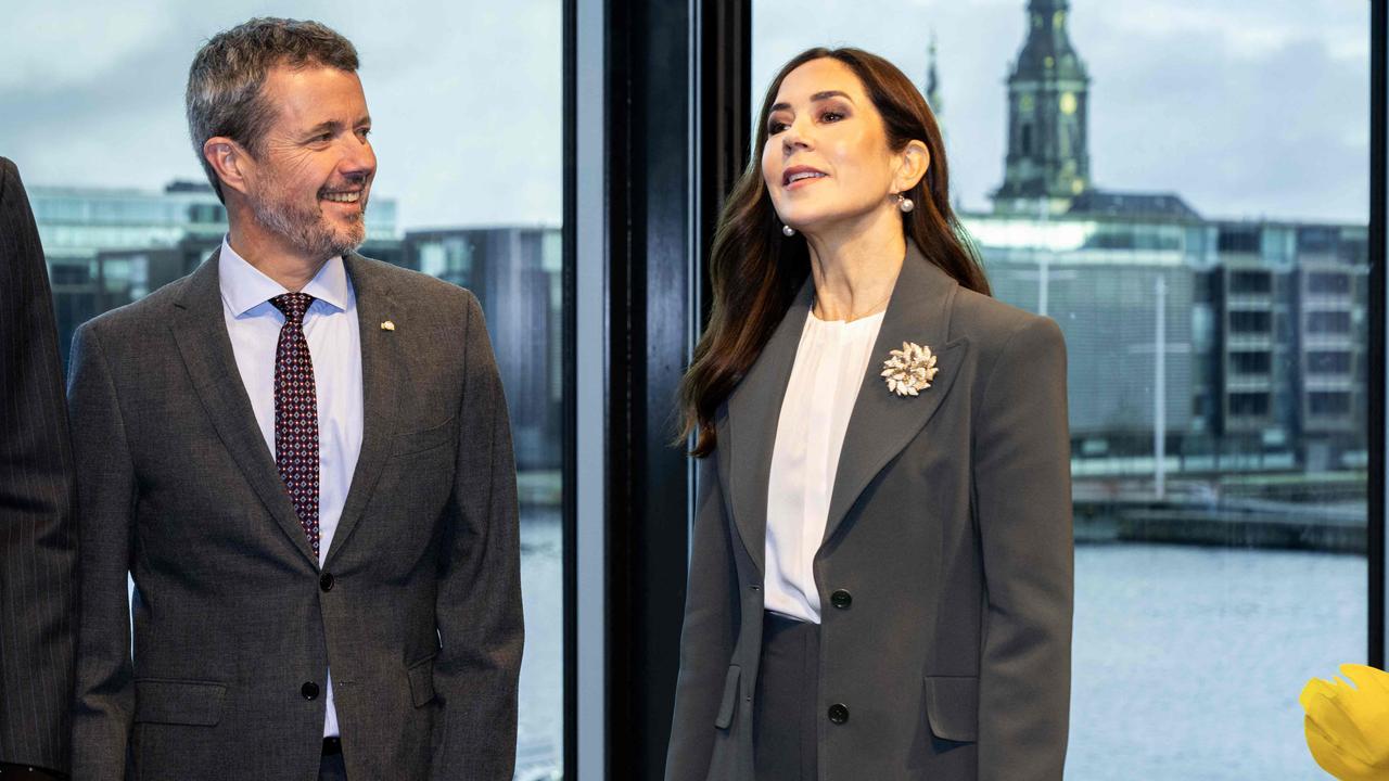 Denmark's Crown Prince Frederik and Crown Princess Mary look on November 8, 2023. Picture: Ida Marie Odgaard / Ritzau Scanpix / AFP