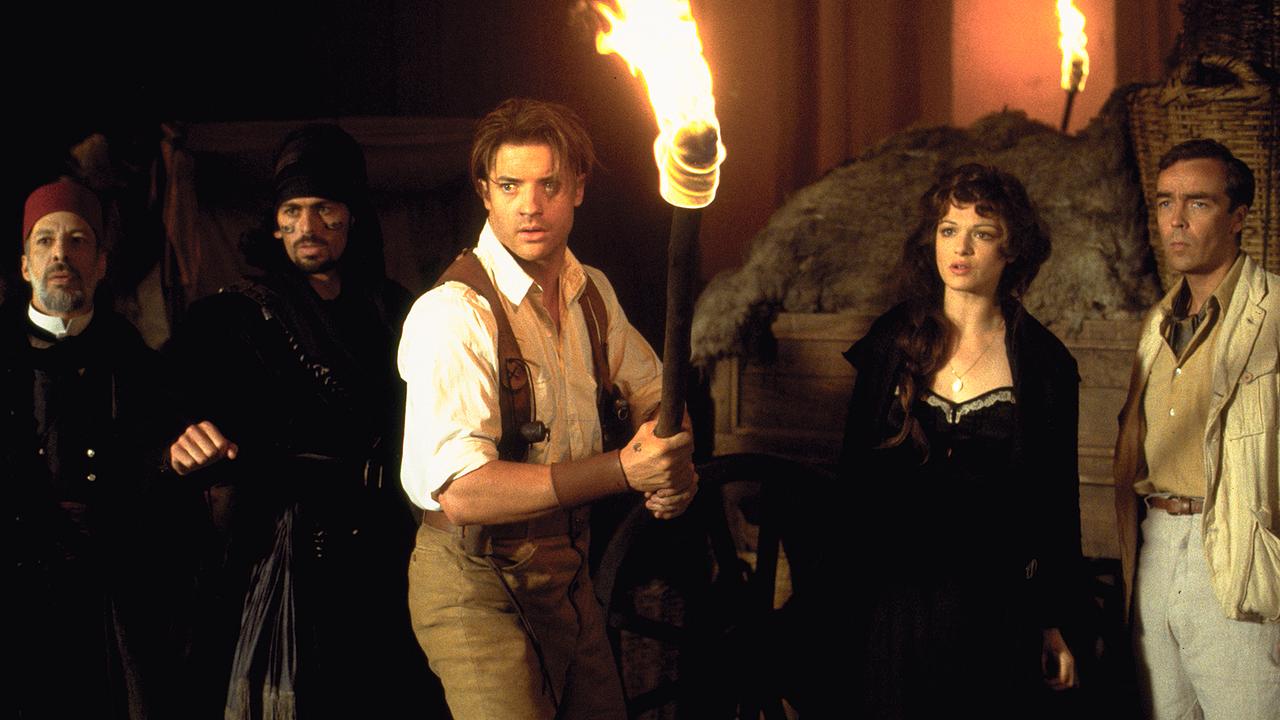 Brendan Fraser and Rachel Weisz in the Mummy. Picture: Supplied