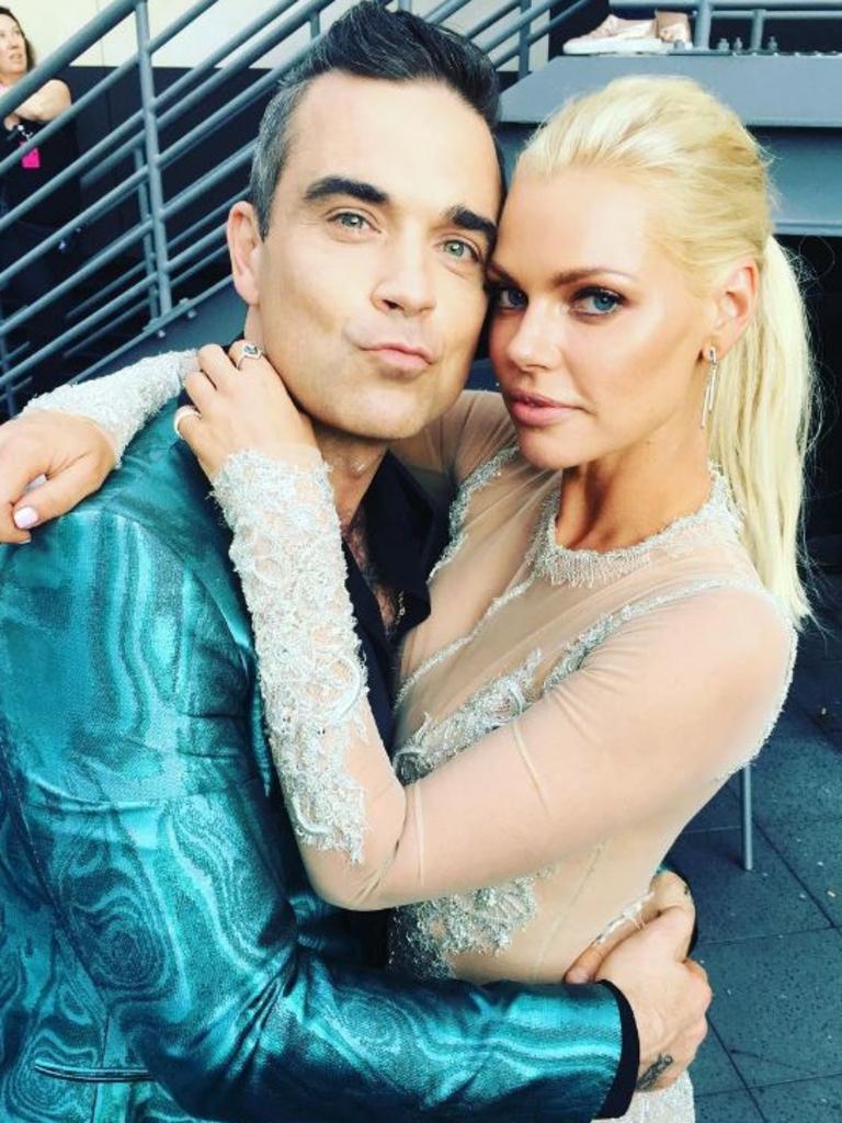 The 2016 ARIA Awards via social media ... Sophie Monk, "The #Arias are the best when you can catch up with your awesome friends. Robbie Williams is an absolute legend." Picture: Instagram