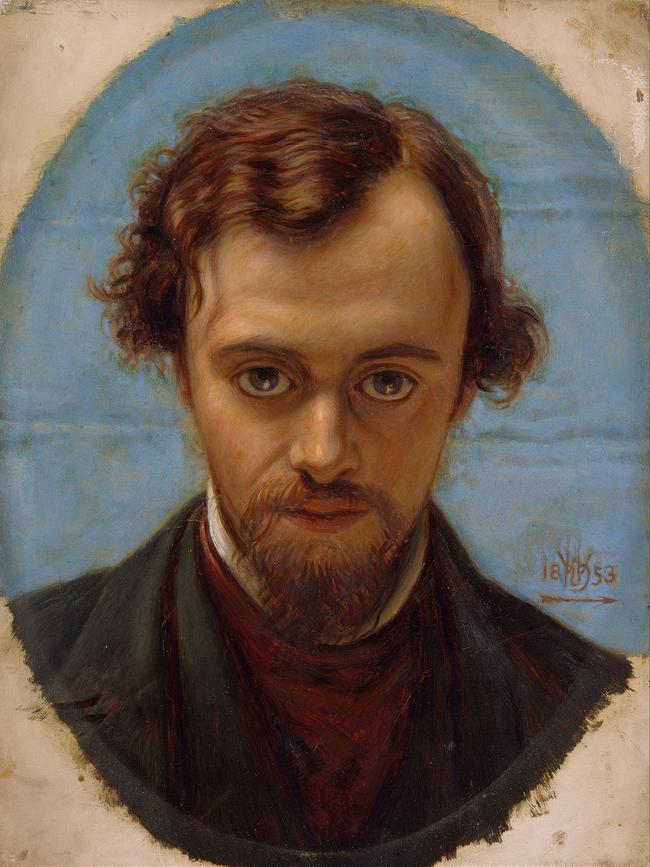 William Holman Hunt, Portrait of Dante Gabriel Rossetti at 22 years of age