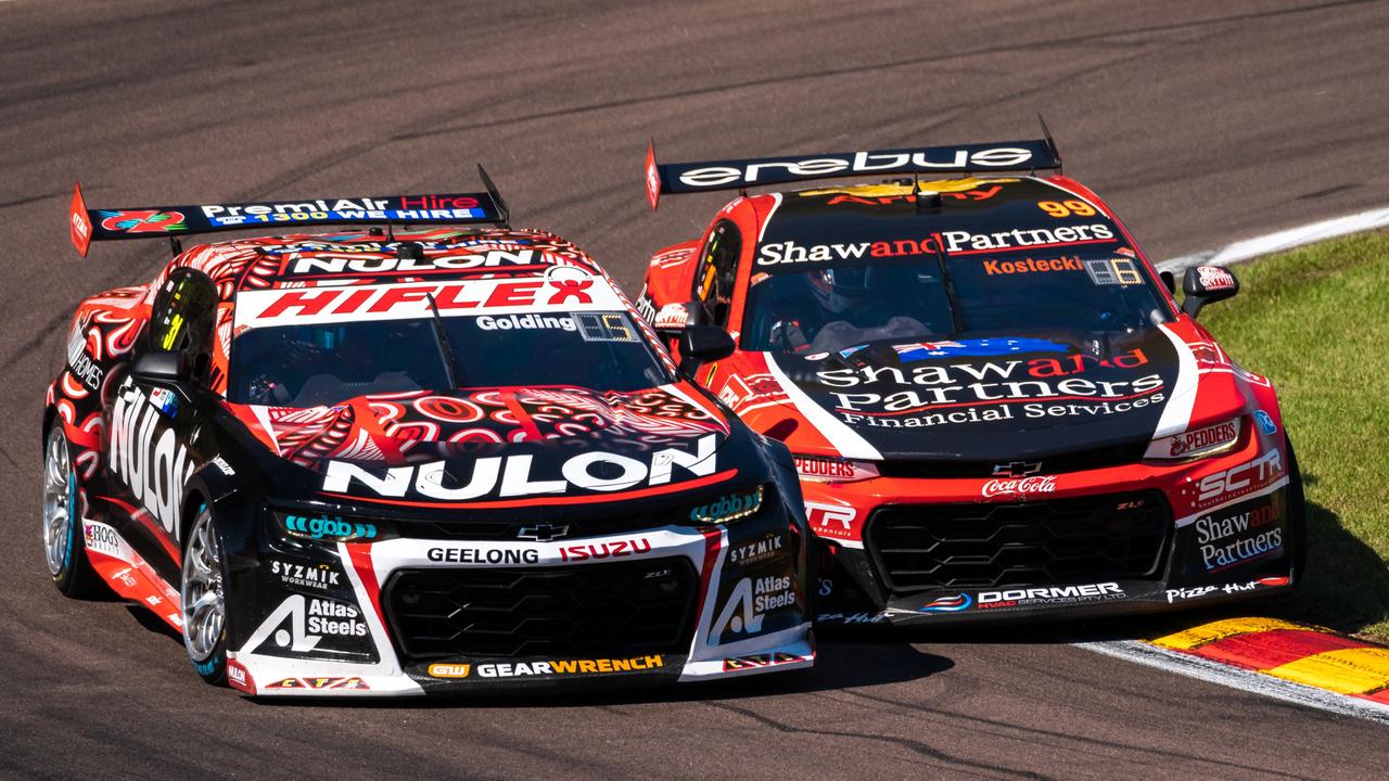 Anton de Pasquale (L) battling Kostecki in Darwin last June.