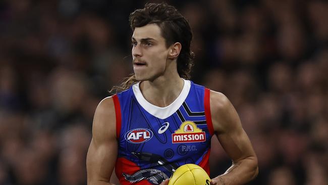 Caleb Poulter became a Bulldog with pick 10 in the 2023 AFL Mid-Season Rookie Draft. Picture: Darrian Traynor