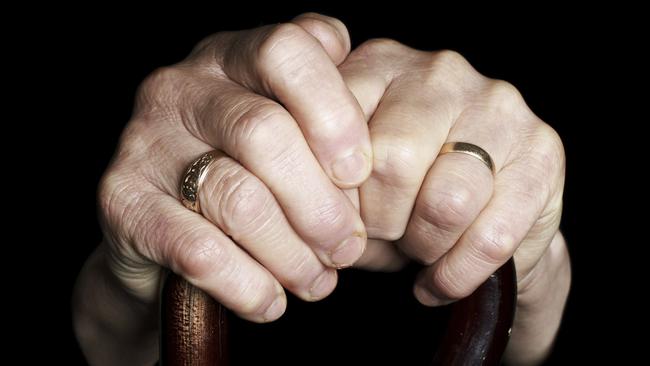 An old lady's hands in generic photo for Aged Care.