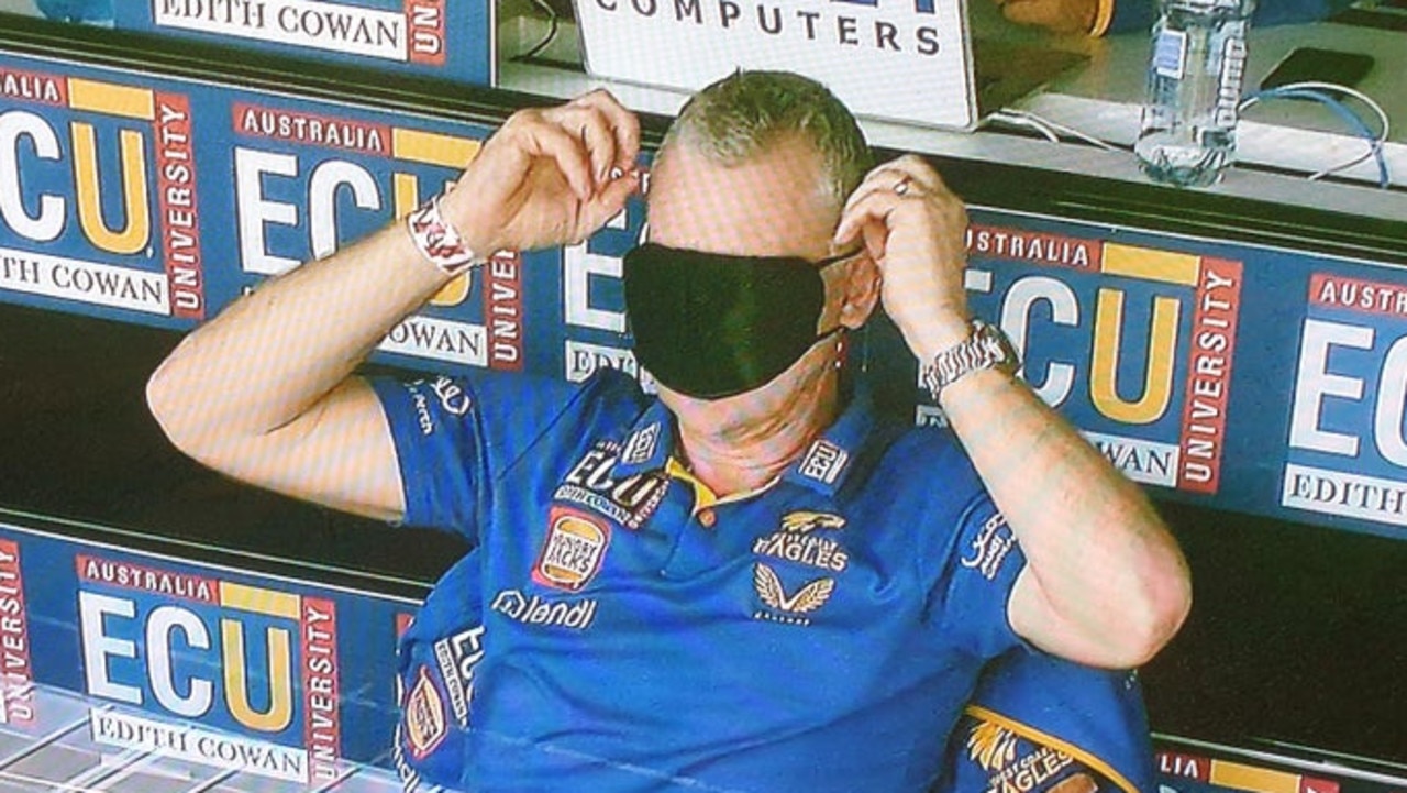 Adam Simpson could not watch.