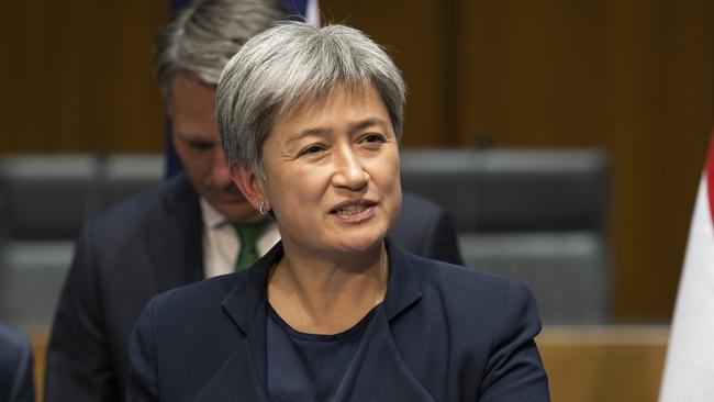 Foreign Minister Penny Wong says the budget ‘continues the Albanese government’s long-term rebuild of Australia’s international development program after almost a decade of Coalition cuts and neglect’. Picture: NCA NewsWire / Martin Ollman