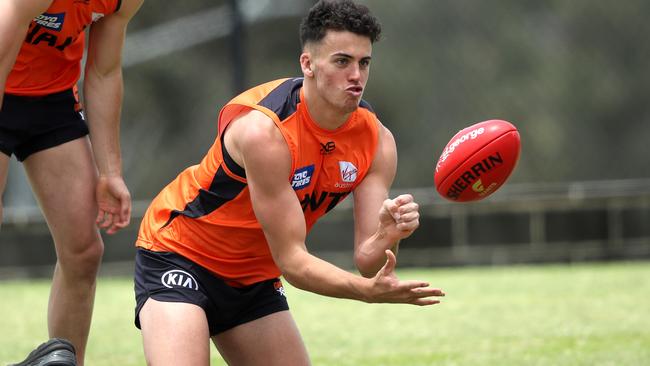 GWS forward Jake Riccardi has averaged 88 in his first two games, kicking four goals on Saturday.