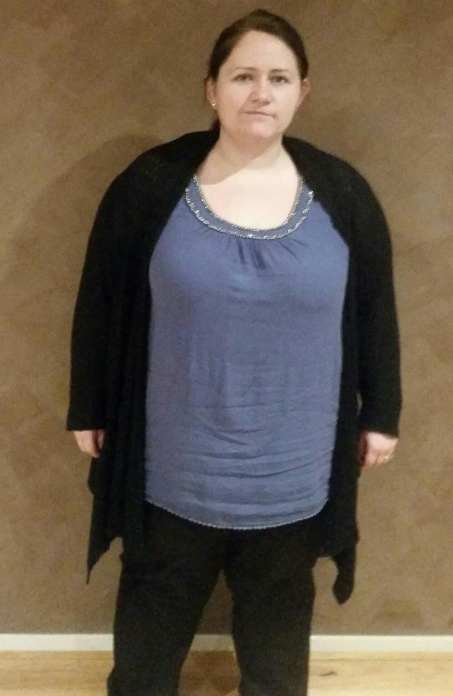 Amanda put off weighing herself as she was “scared” of what she would see. Picture: Supplied