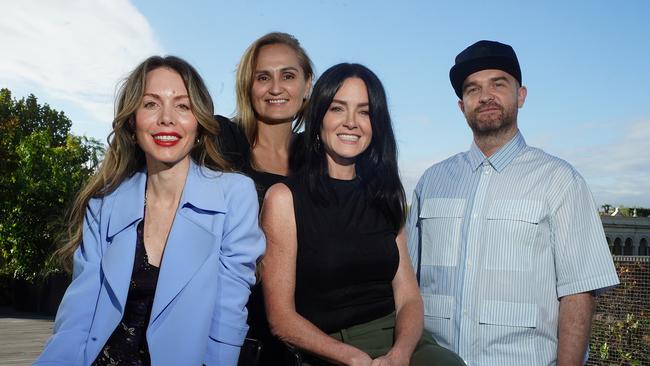 From left, Dentsu Creative chief executive Kirsty Muddle; NAB chief marketing officer Suzana Ristevki; Athena chief marketing officer, Sarah Sproule, R/GA vice president executive creative director, APAC, Ben Miles in Melbourne at The Growth Agenda and Advertising Council Australia's panel Picture: /Luis Enrique Ascui