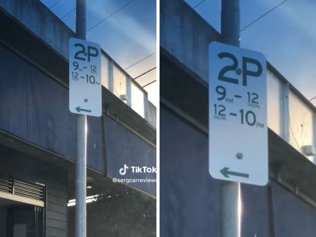 The sign sparked a debate as to what the odd detail could mean. Picture: Tiktok