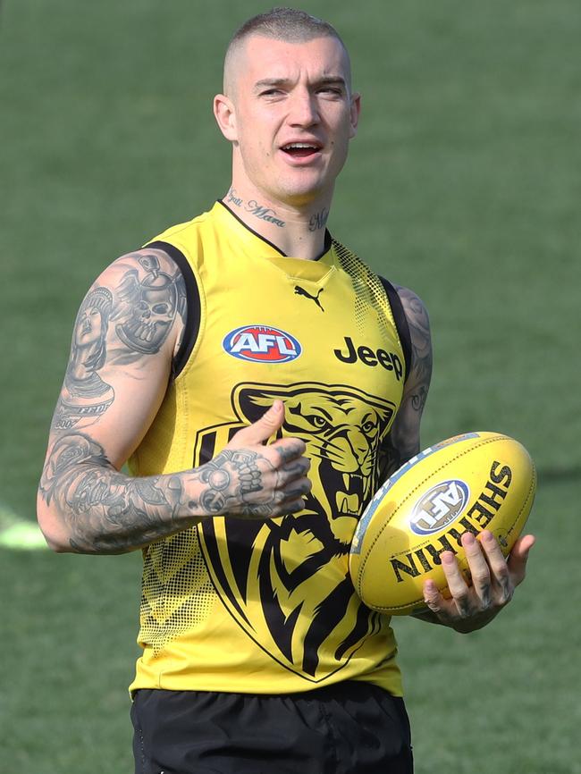 Dustin Martin at Richmond training.