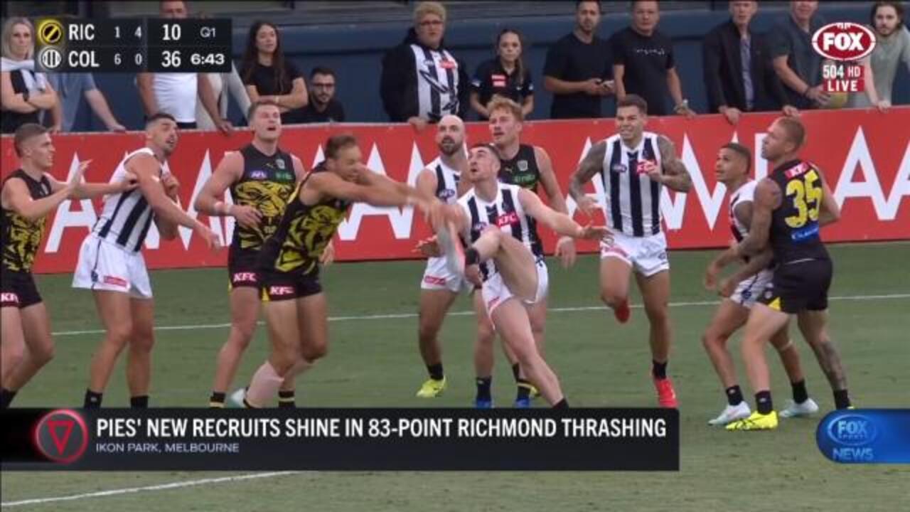 Pies new recruits shine in Tigers clash