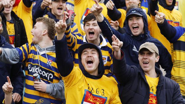 Happy fans at the game. Pics: Karen Watson