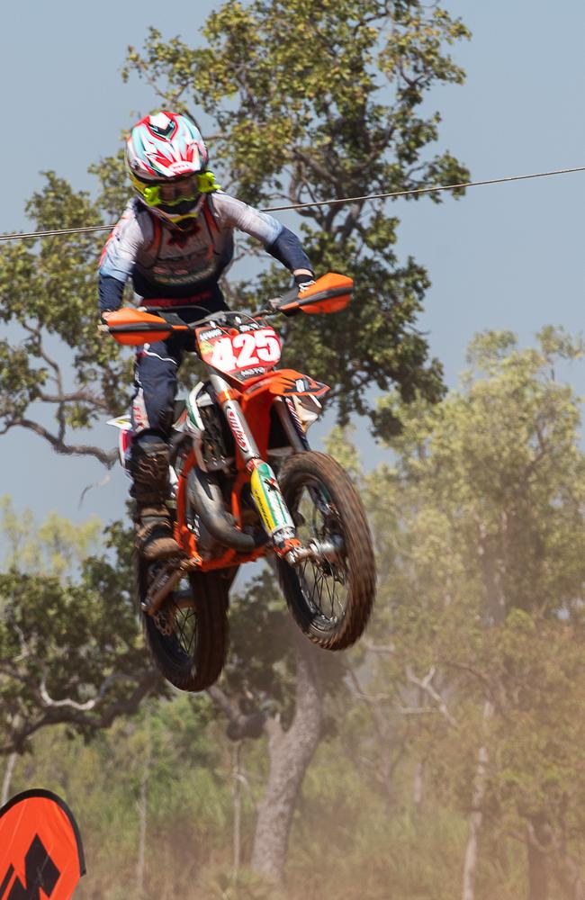 Lewis Fretwell #425 at the 2023 KTM Australian Junior Motocross Championships, Darwin, NT, Australia. Picture: Pema Tamang Pakhrin