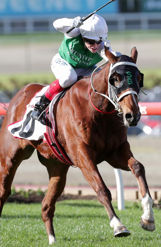 Craig Williams rides The Inevitable to an impressive victory.