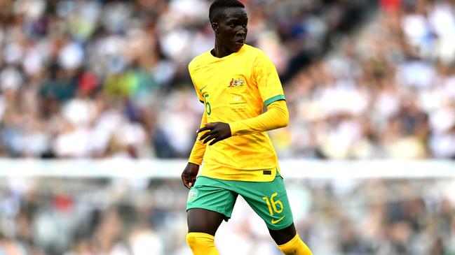 Garang Kuol is a big chance to come off the bench against France next Wednesday.