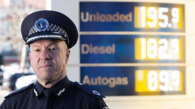 Assistant Commissioner Scott Duval gets a weekly fuel theft report but says preventing the crime is simple: enforce pre-paid. Picture: Brett Hartwig