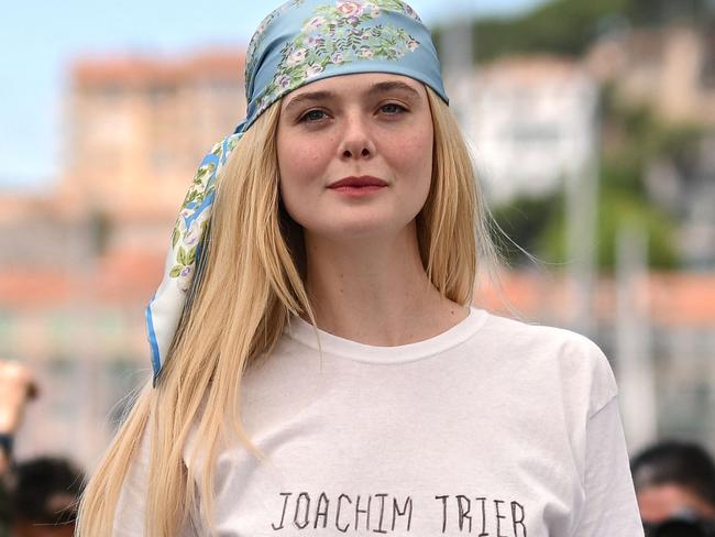 US actress Elle Fanning poses during a photocall for the film 