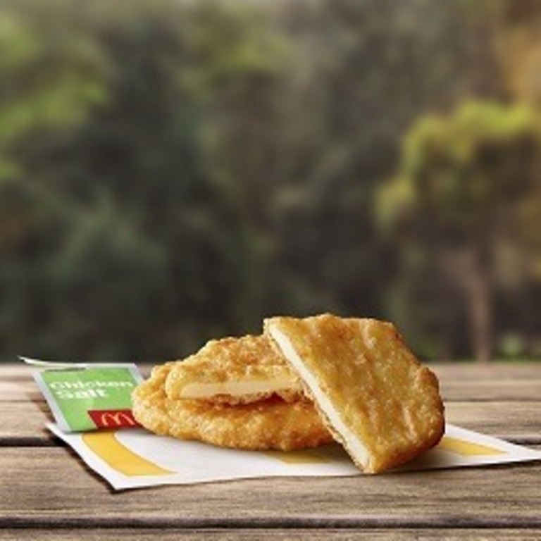 McDonald’s new item is getting customers excited – but is it a potato cake, scallop or fritter? Picture: Supplied