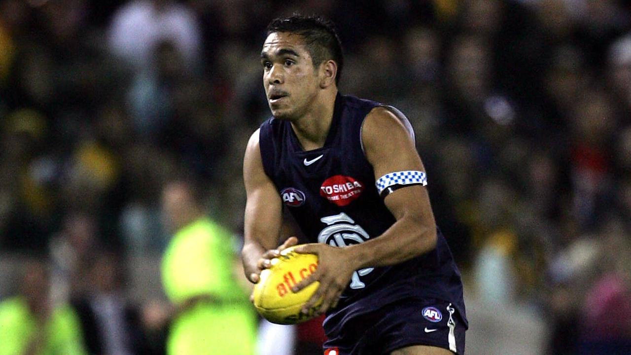 Eddie Betts in his early days at Carlton.