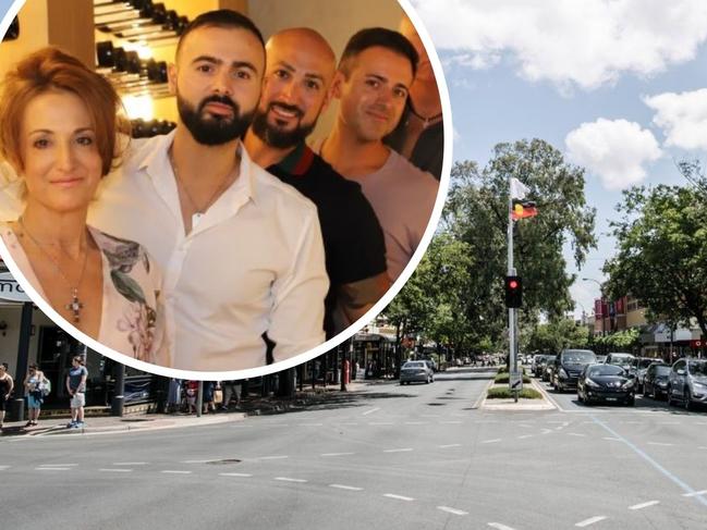 Gabriella, Julian, Ricardo, Gianni and Giorgio Cavuoto at their well-known The Parade restaurant, European Cafe. Picture: Supplied