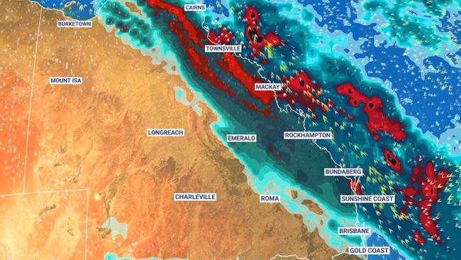 Forecasters have warned an East Coast Low could hit Australia this weekend. Picture: Sky News Weather