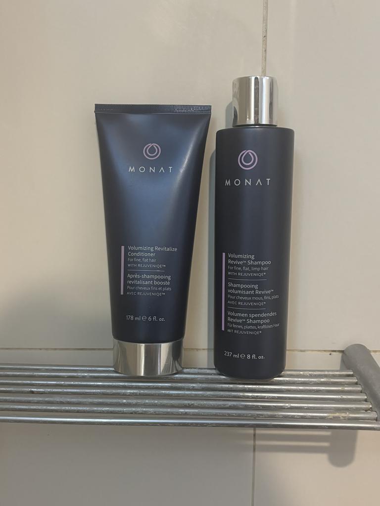 Monat Revive Shampoo and Volume Revitalise Conditioner. Picture: Supplied