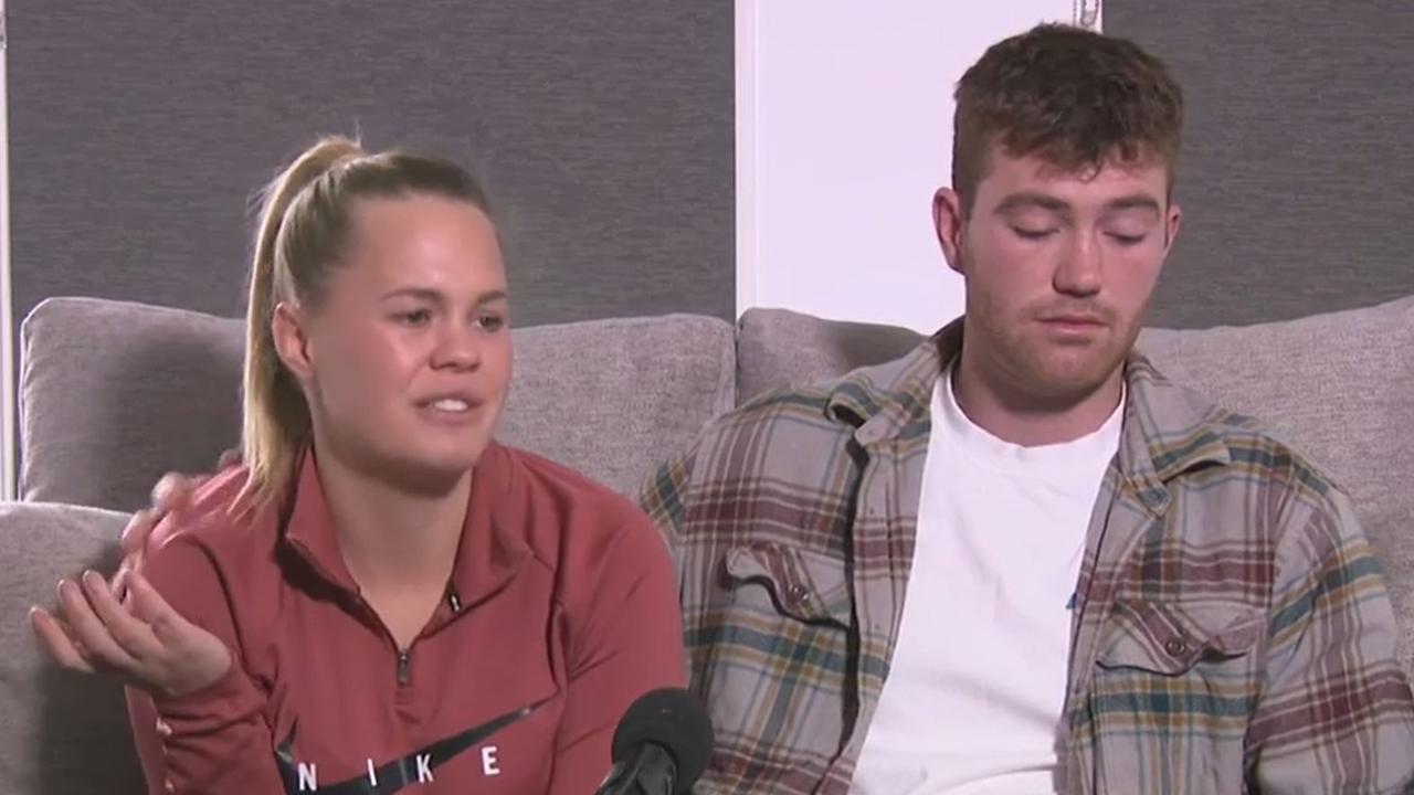 Ellie Houston and Trae Murphy. Picture: Channel 7