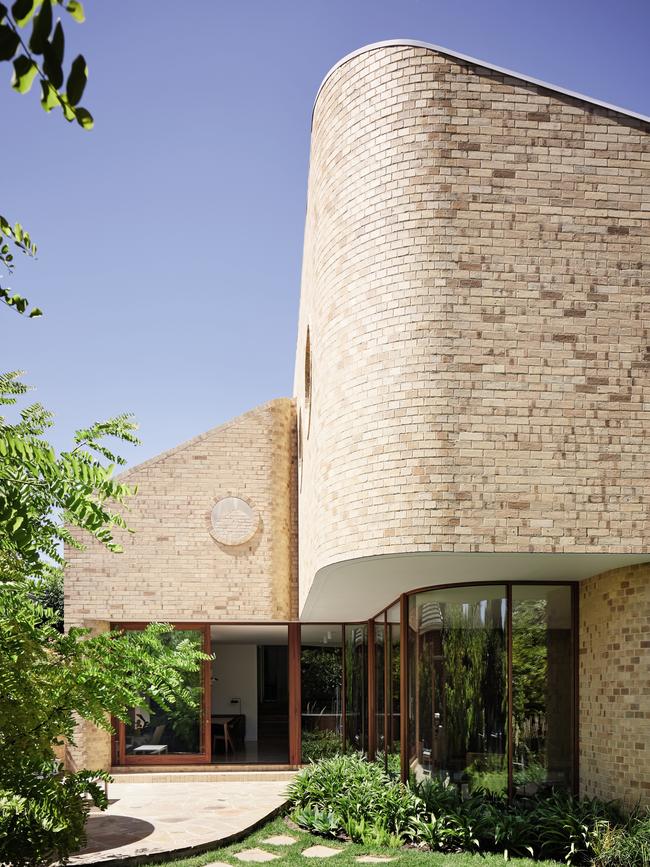 Waterfall House in Glen Iris, Melbourne was built in 1940 and updated by Clare Cousins Architects in 2020 to celebrate and expand upon its interwar features. Picture: Tess Kelly