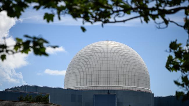 A general view of the dome protecting the pressurised water reactor (PWR) at Sizewell B nuclear power station in the United Kingdom. Peter Dutton has proposed seven nuclear power plants for Australia. (Photo by Leon Neal/Getty Images)