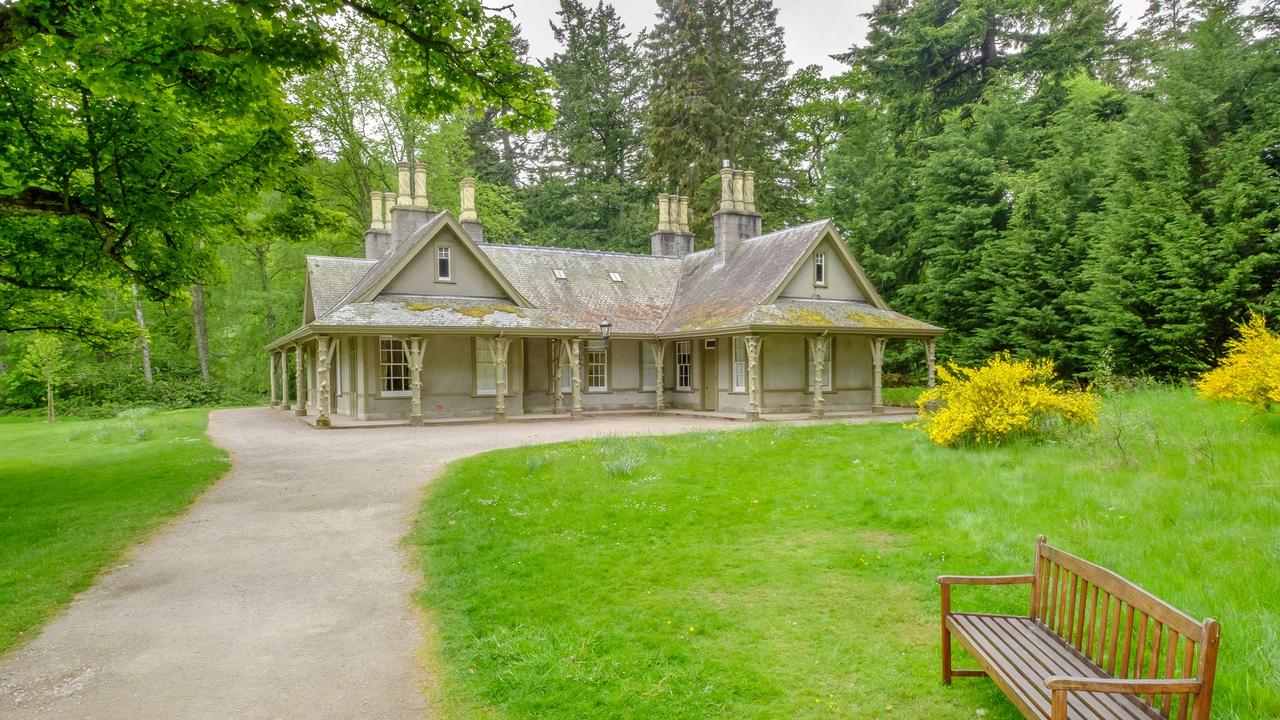 Unlike the Royal Palaces, that belong to the Crown, since 1852 Balmoral Castle is a private residence owned by The Royal Family. Pictured is a garden cottage at the Balmoral Castle.