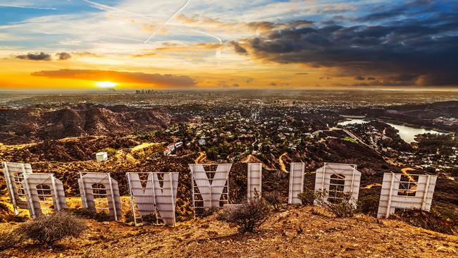 The Hollywood sign is one of Los Angeles' most famous landmarks.