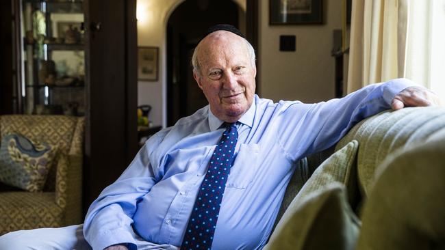 Rabbi John Levi at home in Melbourne. Picture: Aaron Francis