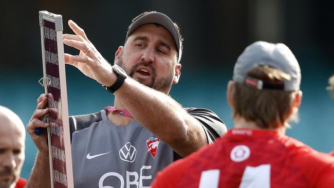 Assistant coach Dean Cox during Sydney Swans training at the SCG on July 24, 2024. Photo by Phil Hillyard(Image Supplied for Editorial Use only - **NO ON SALES** - Â©Phil Hillyard )