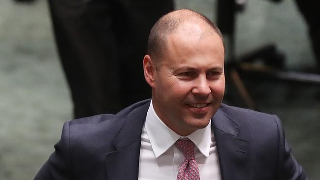 Treasurer Josh Frydenberg will be celebrating after the government’s tax package passed the Senate last night. Picture: Kym Smith