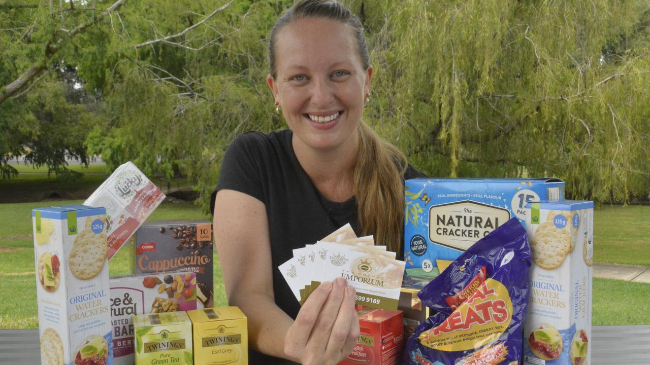 Toowoomba mum Tiana Croxon is putting together care hampers for QAS EMDs across the district. Picture: Morgan Burley