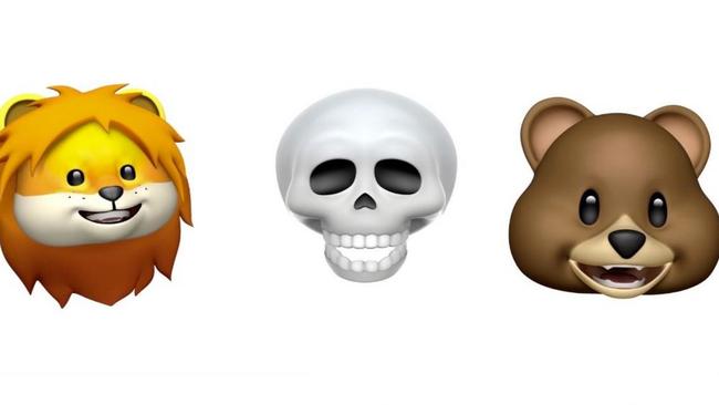 Apple's new Animoji range has these three guys and a dragon.