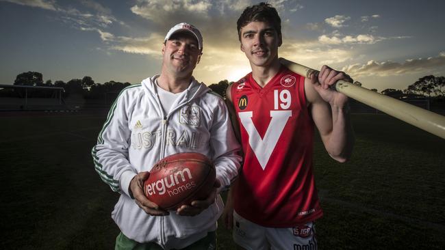 Oleg Markov with his dad — world champion pole vaulter Dmitri Markov.