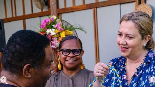 Annastacia Palaszczuk on Thursday Island.