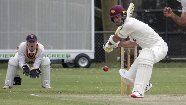 Glenn Maxwell made 61 in club cricket. Picture: Valeriu Campan