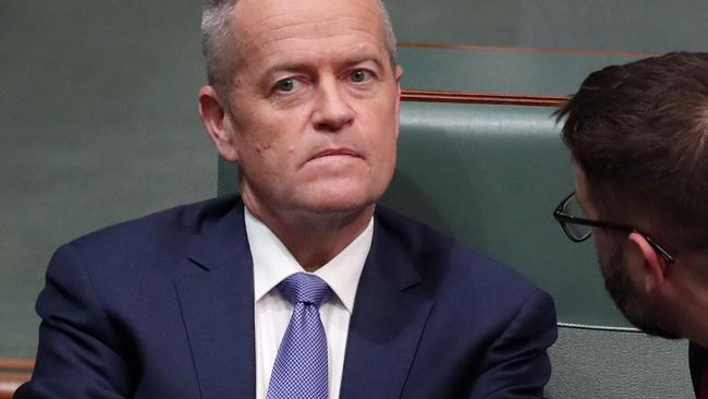 Bill Shorten is not even worthy of being leader of a town council. Picture: Gary Ramage.