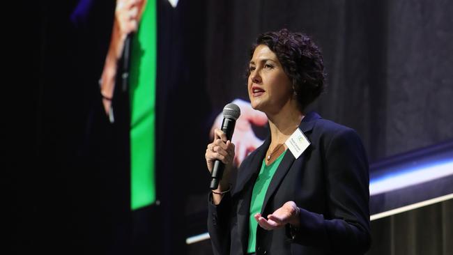 The Central Chamber of Commerce 2020 election candidates breakfast at the Gold Coast Convention Centre. Currumbin Candidate Kaylee Campradt (ALP) Picture Glenn Hampson