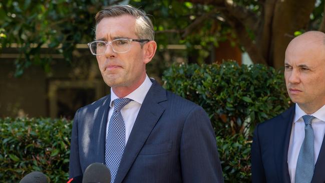 NSW Premier Dominic Perrottet confirmed he had not been “threatened” with a photo of him wearing a Nazi costume. Picture: NCA NewsWire/ Seb Haggett