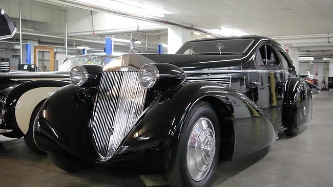 The 1925 Rolls-Royce Aero Coupe, rebuilt in 1934 with round art-deco doors.