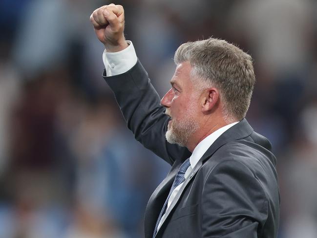 Sydney FC coach Ufuk Talay wants his players to ‘manage’ their performance against Melbourne City. Picture: Mark Metcalfe/Getty Images