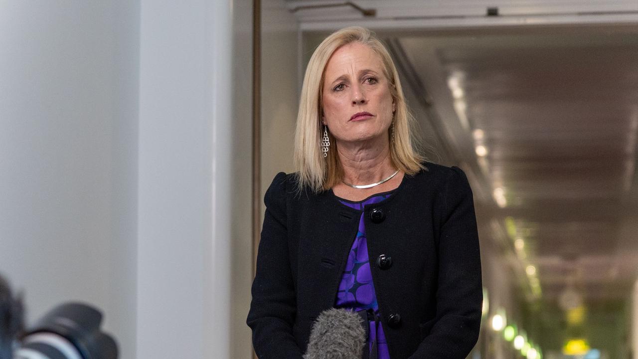 Finance Minister Katy Gallagher said the government would push for another wage rise, but wouldn't put a figure on it. Picture: NCA NewsWire / Gary Ramage